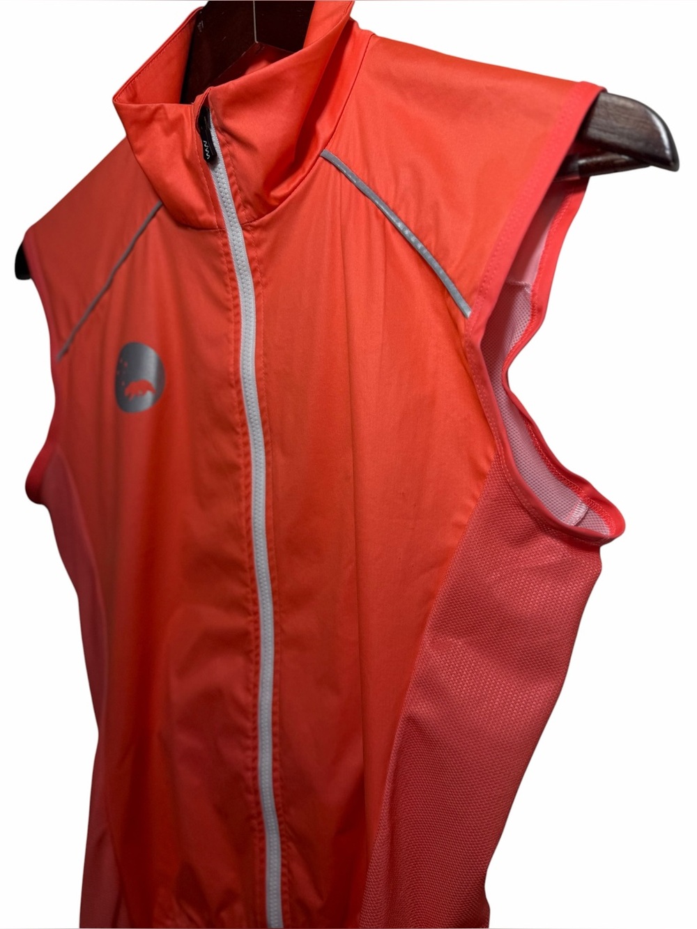 Wyn Republic UNISEX WINDSTOP GILET - SEE ME NOW size medium orange - Picture 6 of 16